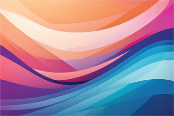 Abstract colorful wavy striped background. Wavy background. Groovy colorful wavy pattern background. Layered Waves Background. 