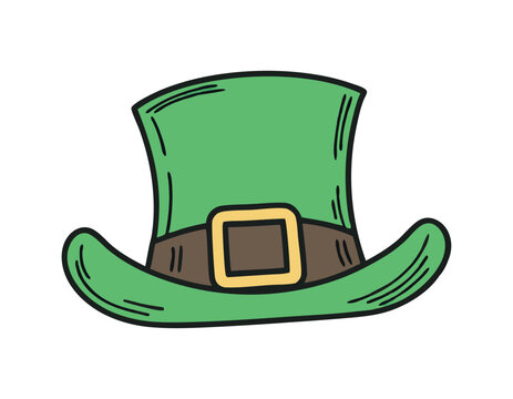 recommend clip art: green leprechaun hat with gold buckle and brown band