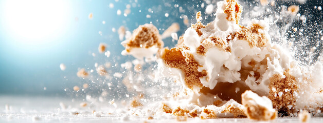 cake and milk explode 