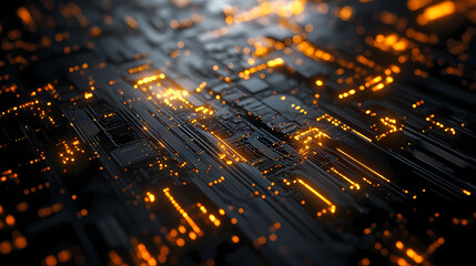 3d manual rendering abstract technology fractal background. its not ai generatd illustration. Fractal. Illustration