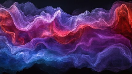 Fototapeta premium Vibrant gradient of colored smoke swirls