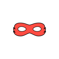 Red Super Hero Mask