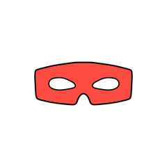 Red Super Hero Mask