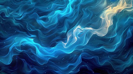 Swirling patterns in a vector design, capturing the essence of water currents