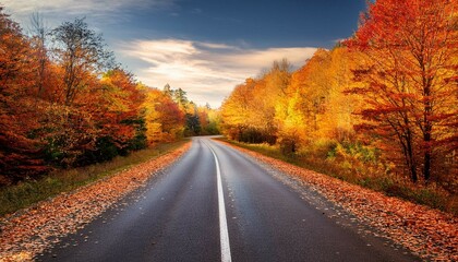 road in autumn