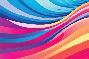 Abstract colorful wavy striped background. Wavy background. Groovy colorful wavy pattern background. Layered Waves Background. 