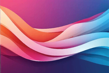 Abstract colorful wavy striped background. Wavy background. Groovy colorful wavy pattern background. Layered Waves Background. 
