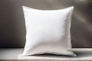 Pillow mockup, white pillow 