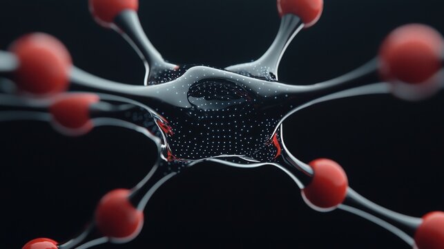 Intricate blockchain pathways illuminate a digital void with radiant connections and pulsating lights