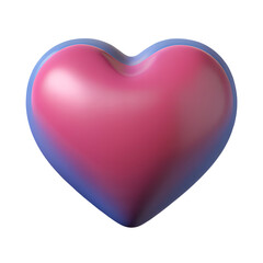 3d heart isolated on white background