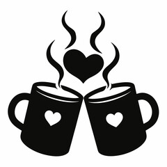 Love and Friendship Symbolic Silhouettes
