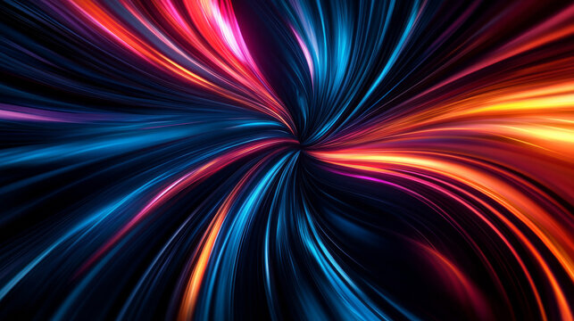 Vibrant, pulsating sound waves radiate outward in a sleek, modern design on a dark background.