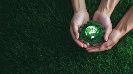 a group of people holding different things that connect and form the planet earth. the concept of joining forces to solve global problems of the earth. a puzzle and a brain teaser that unites people