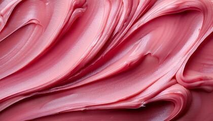 bright pink icing frosting close up texture