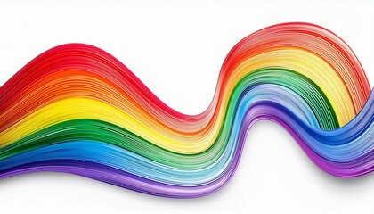 rainbow spectrum abstract background on white