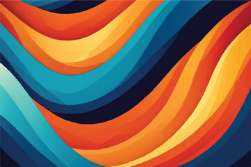 Abstract colorful wavy striped background. Wavy background. Groovy colorful wavy pattern background. Layered Waves Background. 