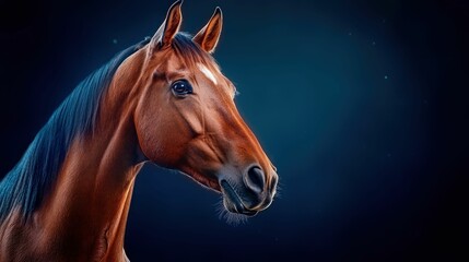 Fototapeta premium Close-Up Portrait of a Horse