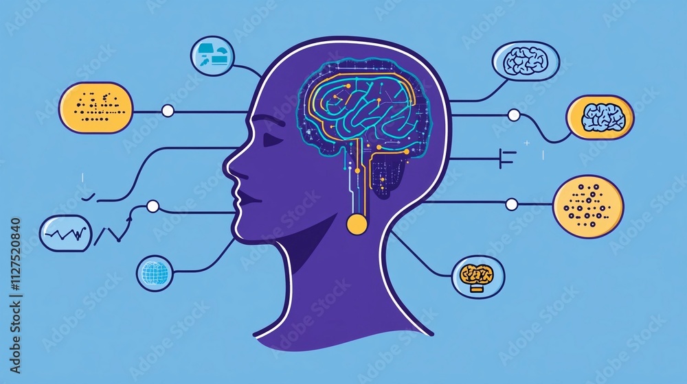 Aufkleber exploring the connection between technology and human cognition for enhanced learning outcomes
