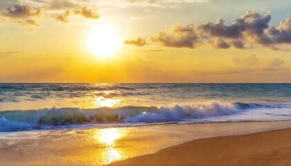 Obraz premium Sunset on the beach.