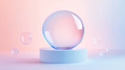 Futuristic glowing shield effect representing UV protection on a soft background.

