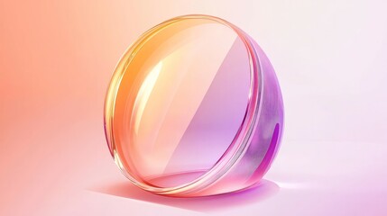 Obraz premium Futuristic glowing shield effect representing UV protection on a soft background.