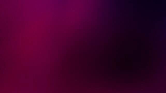Grainy abstract background with blurred vibrant gradient flow, copy space. Violet, fuchsia pink, black, purple color blend effect. Flowing motion of defocused lights. Grunge texture wallpaper, cover