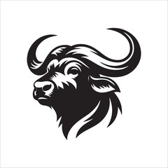 Buffalo Head Silhouette
