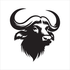 Buffalo Head Silhouette