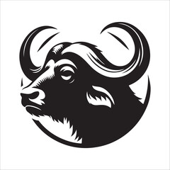 Buffalo Head Silhouette