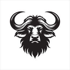Buffalo Head Silhouette