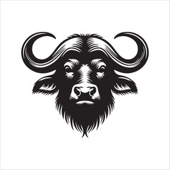 Buffalo Head Silhouette