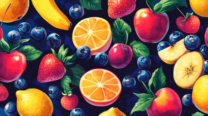 Slot machine game screen with fruits, online casino gambling entertainment. Spin reel for mobile with plum, bananas or cherry, blueberry, pear and orange, lemon and strawberry 3d vector cartoon design