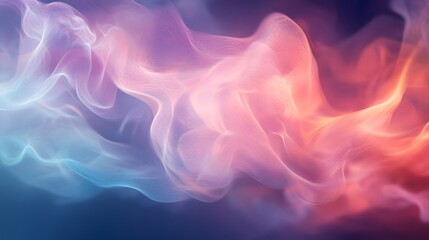 Fototapeta premium Soft cloud-like structures of light and color moving