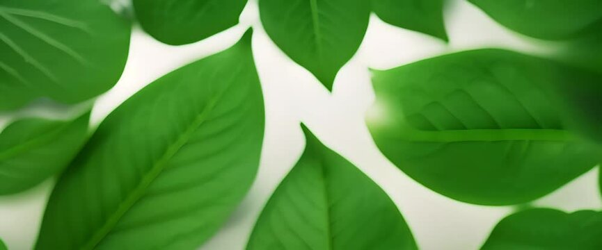 Green leaves texture with veins visible hyperrealistic photo Video 4K
