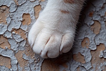 Fototapeta premium close-up of a cat's paws,