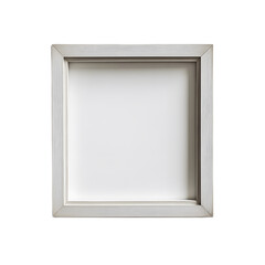 Blank Frame with Silver Borders for Artwork Display or Photography
