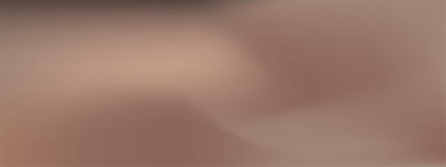 Abstract dark brown gradient background. Soft mocha and brown color vector banner. Pastel gradient pattern. Blurred fuzz colorful horizontal bg. Smooth mesh shapes. Vector soft texture © Mariia