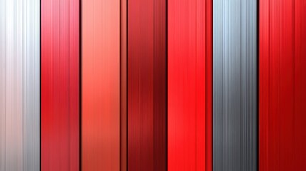 Vertical panels in varying shades of red and gray create a modern, abstract design, AI