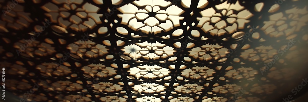 Poster low angle view of intricate pattern creating dramatic ambiance with soft focus