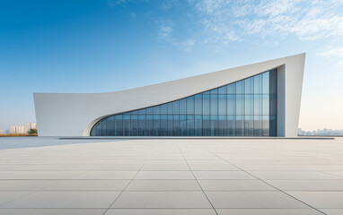 Obraz premium Minimalist modern architecture and spatial structure