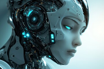 Fototapeta premium Advanced robotics and surgical technology are used to perform intricate procedures, marking the future of healthcare.