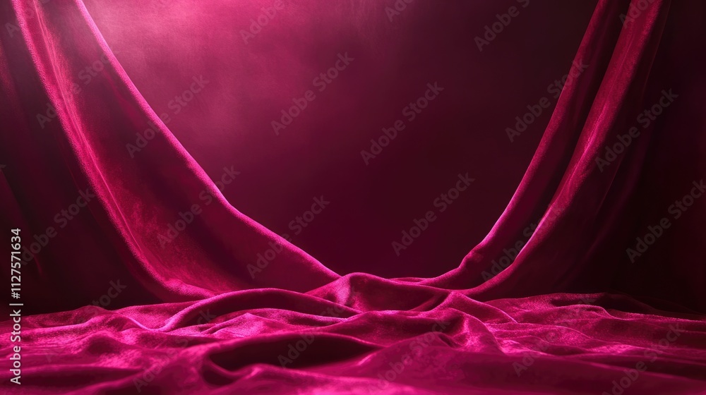 Poster elegant dark pink velvet gradient background: a soft canvas for text and design