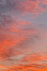 Red Sunset Sky
