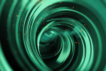 Abstract background with curved beams of light. Technology futuristic dynamic motion. Movement pattern for banner or poster design background