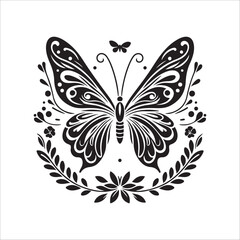 Fototapeta premium Butterfly Silhouettes