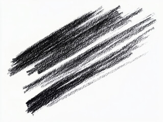 Shading with black lead pencil on isolated background
