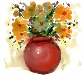 vase with flowers