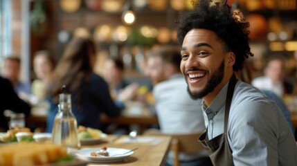 A factory employee taking advantage of a lunch and learn session where they can enjoy a meal while attending a short training session on a relevant and timely topic promoting