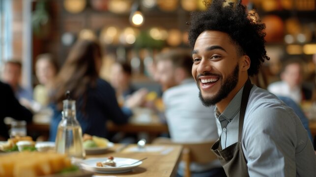 A factory employee taking advantage of a lunch and learn session where they can enjoy a meal while attending a short training session on a relevant and timely topic promoting