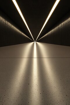 two equal parallel lines running horizontally on pristine surface symmetry emphasized